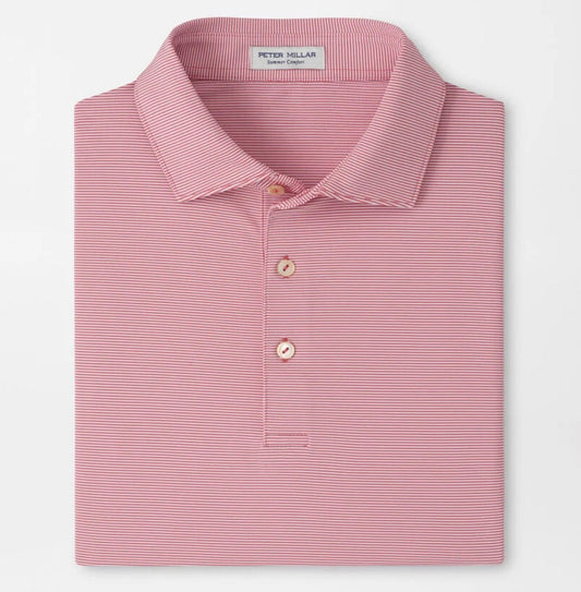 Jubilee Performance Jersey Polo in Chili Red by Peter Millar