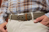 Bermuda Braid Nubuck Belt in Moss by Martin Dingman