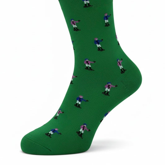 Jockey Mid Calf Socks in Green by Dapper Classics