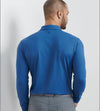Lyons Performance Jersey Long-Sleeve Polo in Blue Haze by Peter Millar