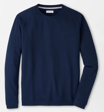 Cradle Piqué Performance Crewneck in Navy by Peter Millar