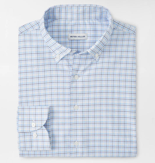 Casey Performance Twill Sport Shirt in Cottage Blue by Peter Millar