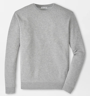 Coolspun Lite Textured Crewneck Sweater in British Grey by Peter Millar