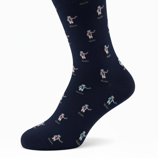 Jockey Mid Calf Socks in Navy by Dapper Classics