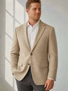 Wool, Silk & Cashmere Blend Sport Coat in Tan by Michael Kors