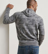 Reversible Camo Popover Hoodie in Gale Grey by Peter Millar