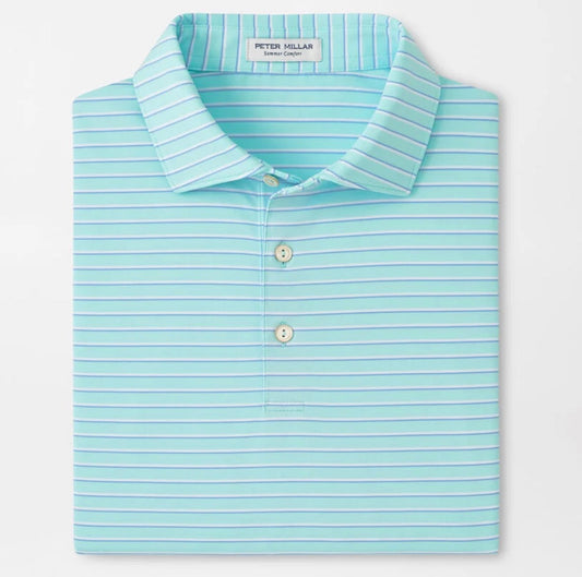 Dunnes Performance Jersey Polo in Clearwater by Peter Millar