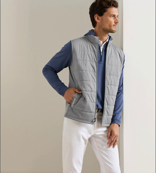 Fuse Hybrid Vest in Oslo Grey by Peter Millar