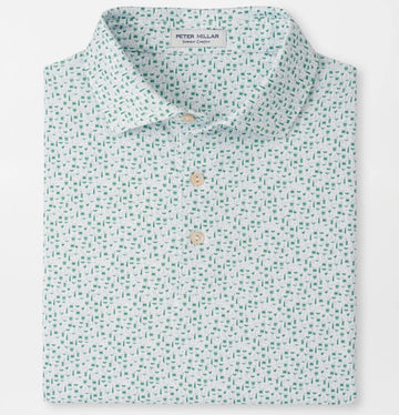 Cheers Performance Jersey Polo in White by Peter Millar