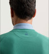 Cradle Piqué Performance Crewneck in Snow Pea by Peter Millar