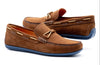 Bermuda Nubuck Braided Bit Loafers in Bark by Martin Dingman