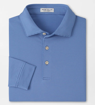 Jubilee Long Sleeve Performance Jersey Polo in Windsor Blue/Bluebird by Peter Millar