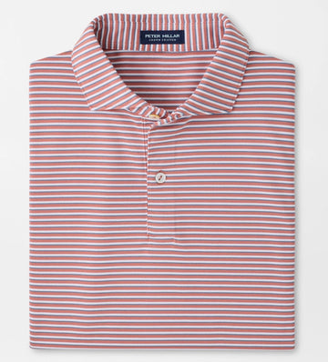 Tempo Performance Mesh Polo in Faded Scarlet by Peter Millar