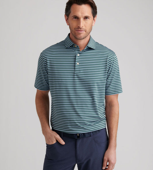 Dunnes Performance Jersey Polo in Nordic Pine by Peter Millar