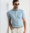 Tempo Performance Mesh Polo in Light Willow by Peter Millar