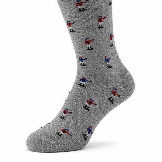 Jockey Mid Calf Socks in Grey by Dapper Classics