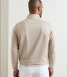Perth Mélange Performance Quarter-Zip in Biscuit by Peter Millar