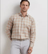 Varallo Italian Flannel Sport Shirt in British Grey by Peter Millar