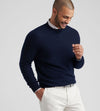 Autumn Crest Honeycomb Crewneck Sweater in Navy by Peter Millar