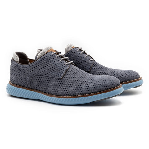Countryaire Suede Plain Toe in Marine by Martin Dingman