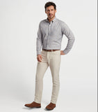 Powell Crown Lite Cotton-Stretch Sport Shirt in British Tan by Peter Millar