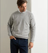 Crown Comfort Knit Crew in Light Grey by Peter Millar