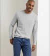 Coolspun Lite Textured Crewneck Sweater in British Grey by Peter Millar