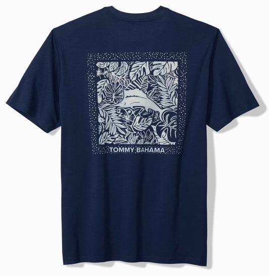Marlin Tropics Graphic T-Shirt in Island Navy by Tommy Bahama