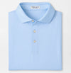 Gingham Performance Jersey Polo in Cottage Blue by Peter Millar
