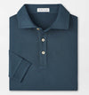 Lyons Stripe Performance Jersey Long-Sleeve Polo in Nordic Pine by Peter Millar