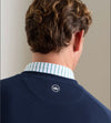 Cradle Piqué Performance Crewneck in Navy by Peter Millar
