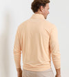 Stealth Performance Quarter-Zip in Light Orange Sherbert by Peter Millar