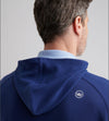 Pine Waffle Performance Hoodie in Sport Navy by Peter Millar