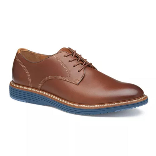 Upton Plain Toe in Tan Full Grain by Johnston & Murphy
