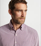 Murray Performance Poplin Sport Shirt in Rosewood by Peter Millar