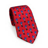 "Jockey” Signature 100% Silk Neck Tie in Red and Blue by Logan's