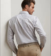 Lenox Crown Lite Cotton-Stretch Sport Shirt in White by Peter Millar