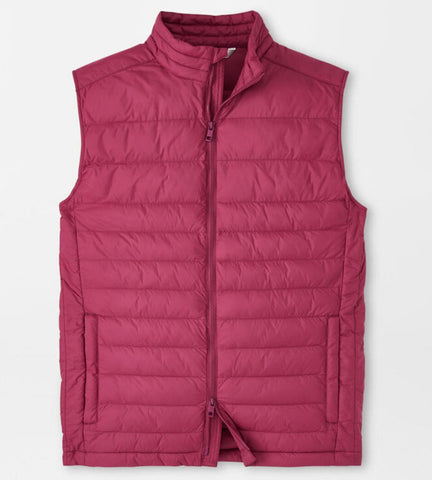 All Course Vest in Pomegranate by Peter Millar