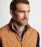 Essex Quilted Travel Vest in British Tan by Peter Millar