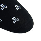 Black With White Skull and Crossbones Mid-Calf Socks by Dapper Classics