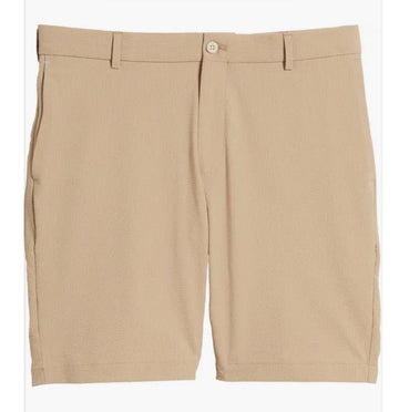 Matlock Seersucker Performance Short in Khaki by Peter Millar