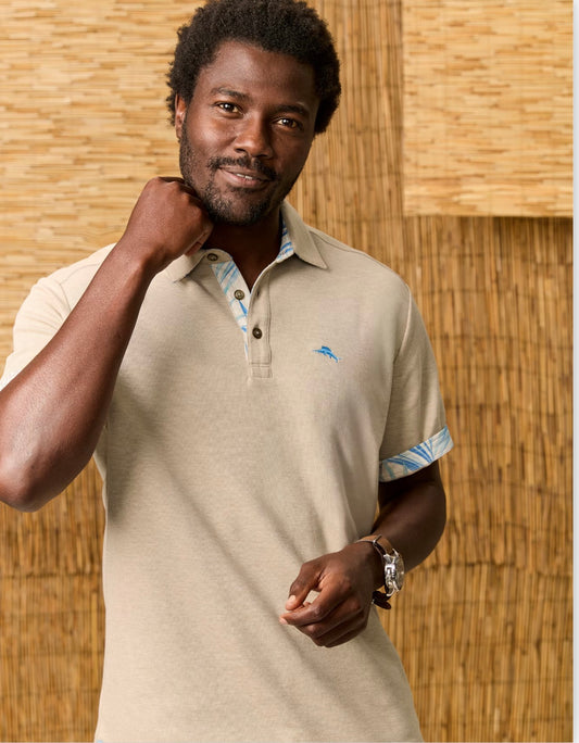 Palm Dancer Five O'Clock IslandZone Polo in Chinchilla Heather by Tommy Bahama