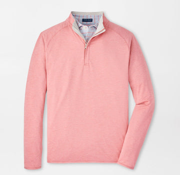 Stealth Performance Quarter-Zip in Pink Crepe by Peter Millar