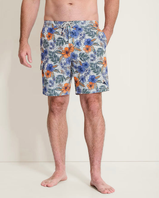 Baja Al Fresco Blooms 8-Inch Boardshorts in Wisteria Bloom by Tommy Bahama