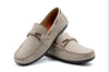 Bermuda Nubuck Braided Bit Loafers in Putty by Martin Dingman