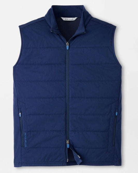 Fuse Hybrid Vest in Navy by Peter Millar