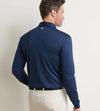 Solid Stretch Jersey Long-Sleeve Polo in Navy by Peter Millar