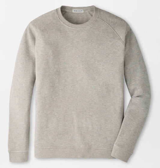 Crown Comfort Knit Crew in Light Grey by Peter Millar