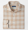 Varallo Italian Flannel Sport Shirt in British Grey by Peter Millar
