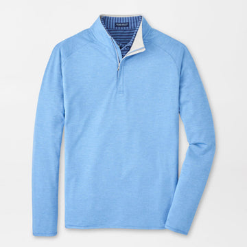 Stealth Performance Quarter-Zip in Fountain Blue by Peter Millar